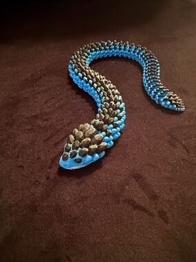 3D printed articulated snake